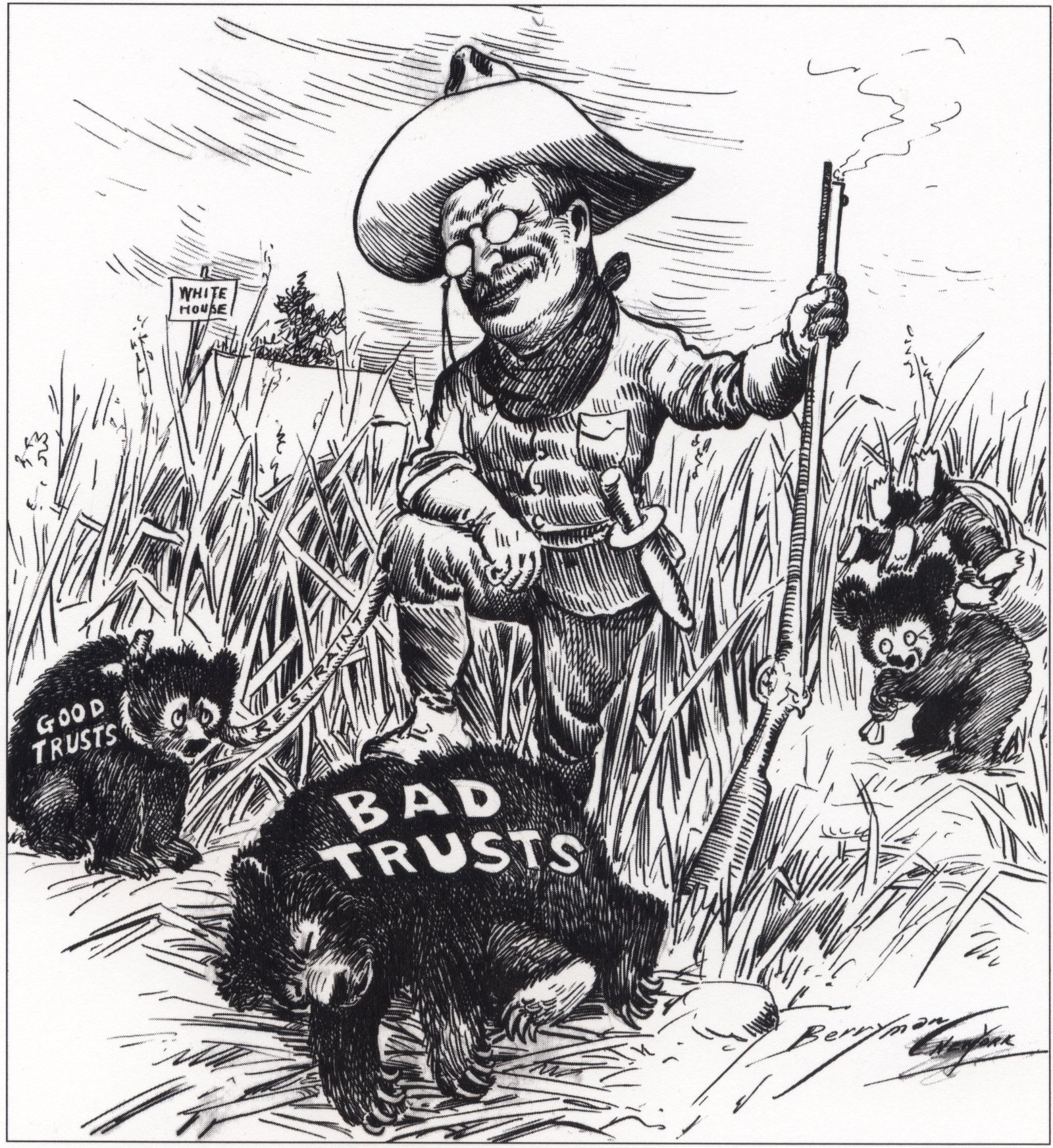 Image result for teddy roosevelt cartoon
